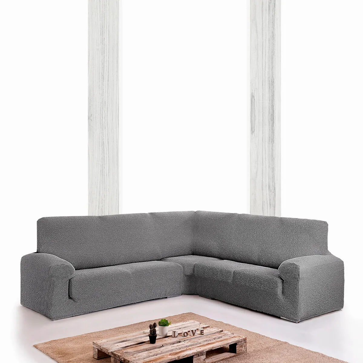 Eysa Housse de canapé ROC Gris foncé
