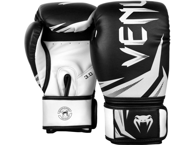 Venum Challenger 3.0 Boxing Gloves Schwarz/Weiss, 16 oz Boxhandschuhe