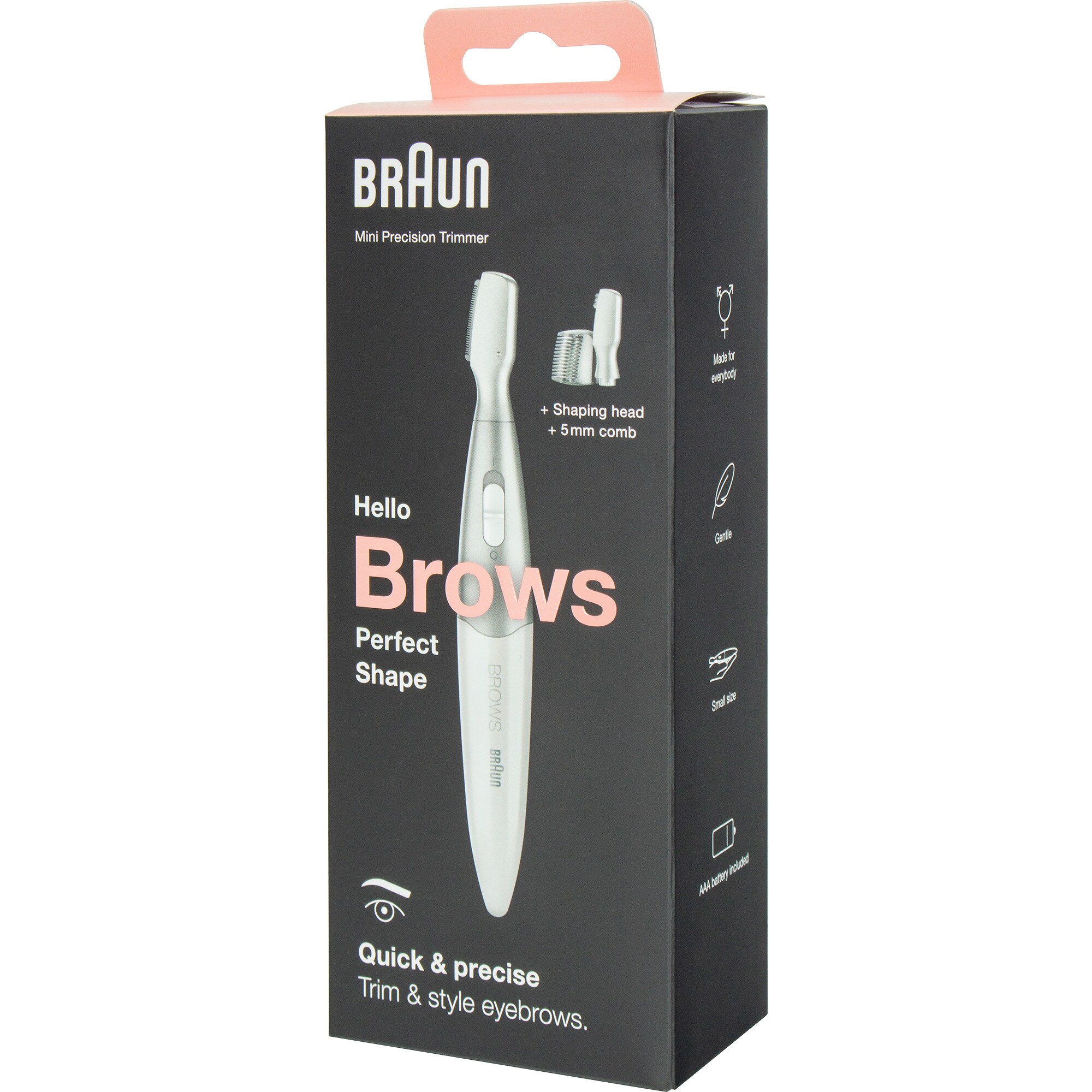 Braun Haarschneider Mini-Präzisionstrimmer für Augenbrauen FG1106