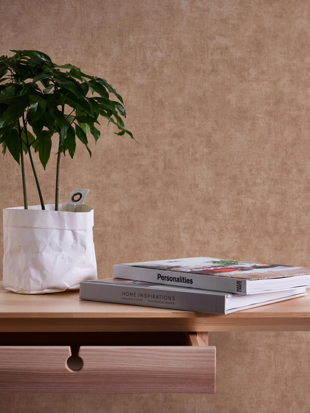 A.S. Creation Vliestapete - beige - uni - 10 Meter