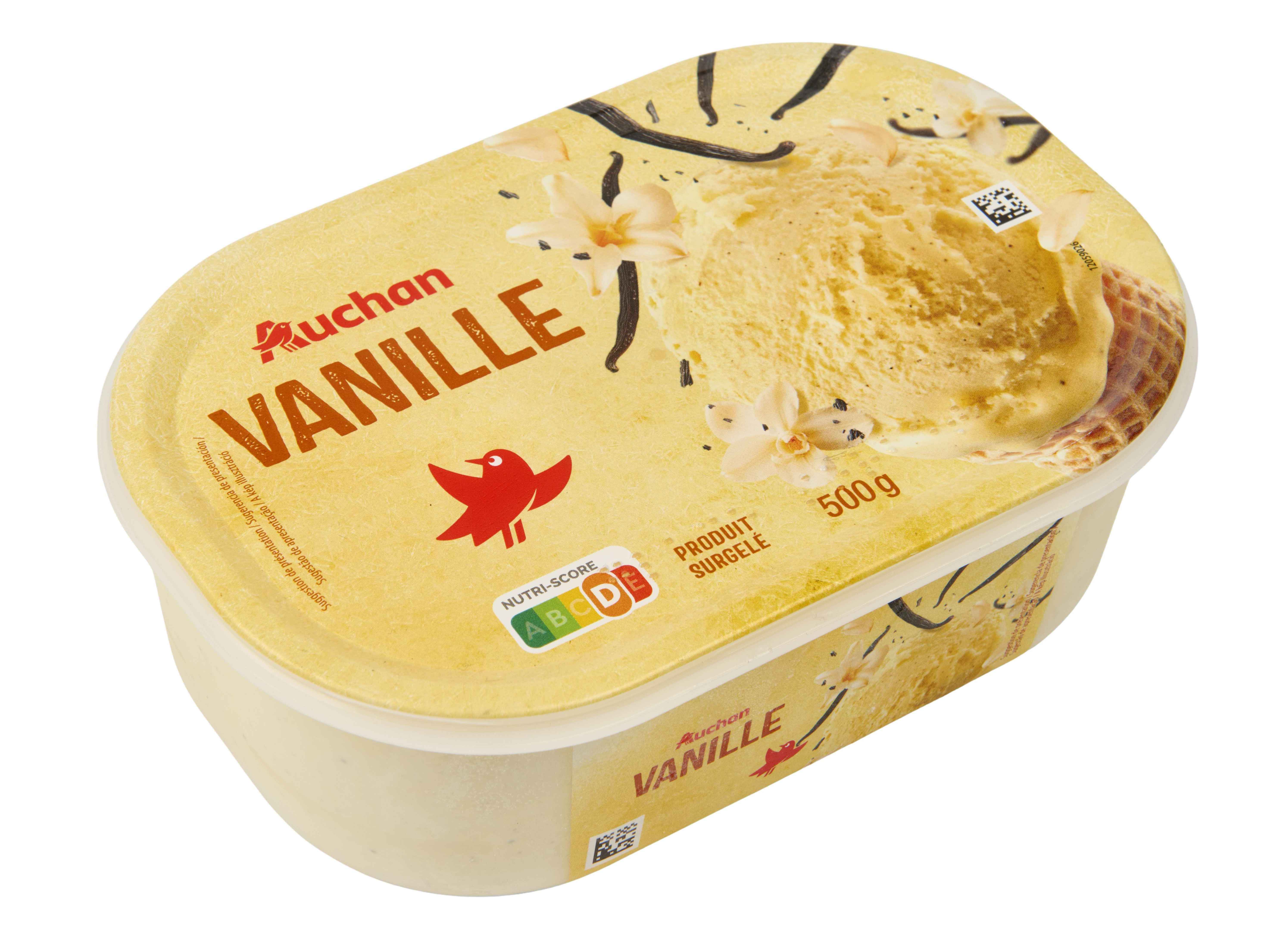 GELADO AUCHAN BAUNILHA 1L