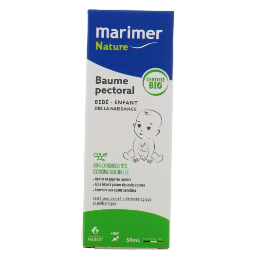 Marimer Nature Baume Pectoral Bio - Adulte ou Bébé / Enfant