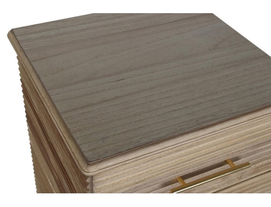 PEGANE - Chiffonnier, meuble de rangement en bois de paulownia et mdf