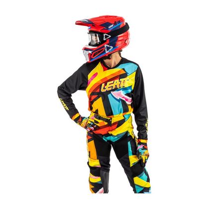 Tenue cross Leatt 3.5 RIDE KIT MAILLOT+PANTALON JUNIOR 2025 - Multicolore