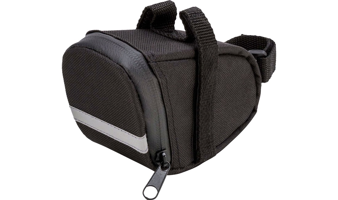 Sadeltaske m/refleks og velcro montering