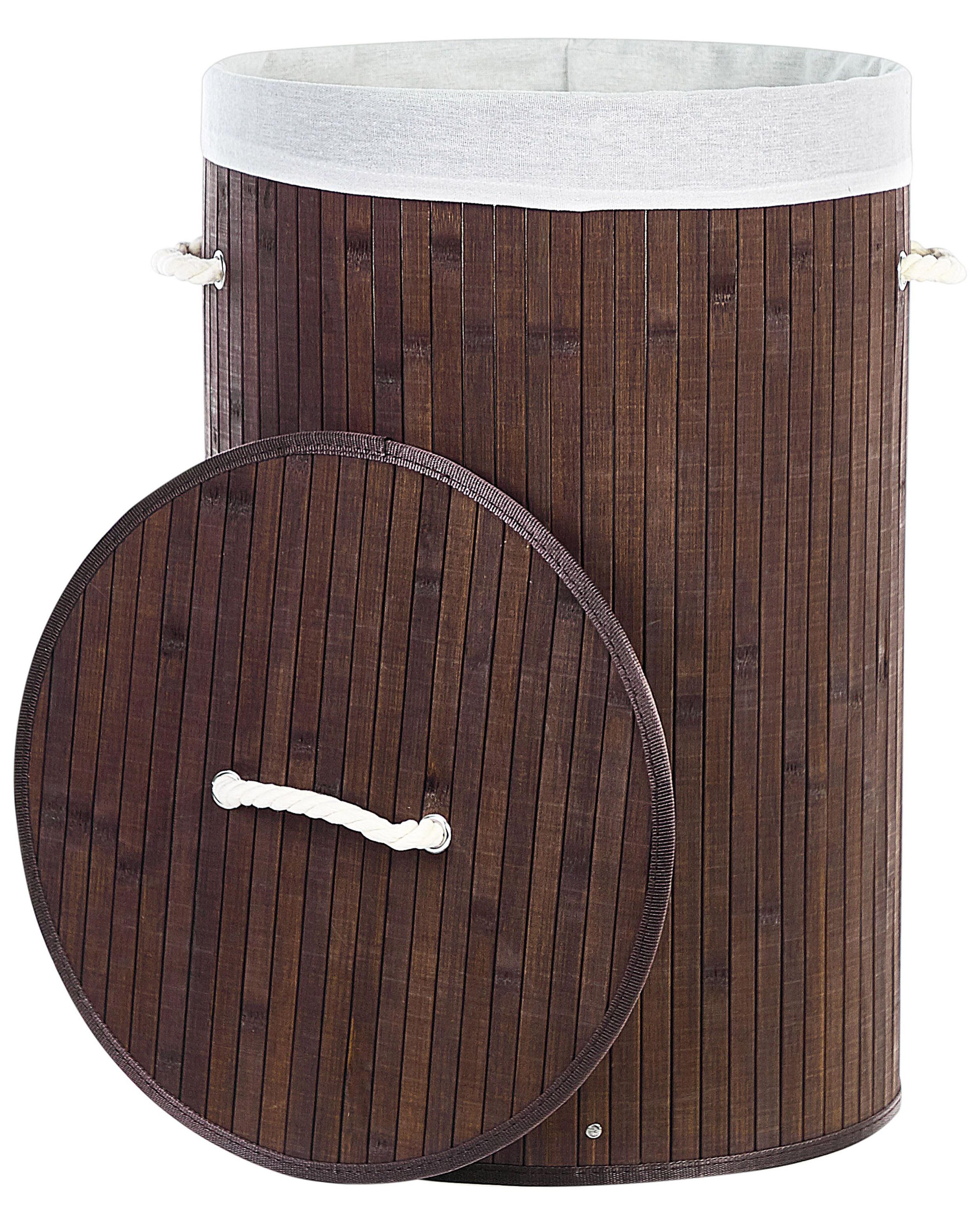 Mand SANNAR Bamboehout Donkerbruin 75 L