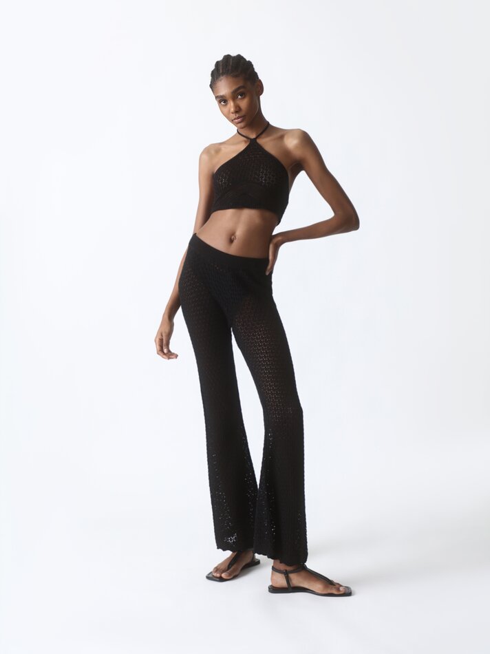 Top de malha - Preto