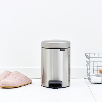 Brabantia NewIcon Prullenbak - 3 l - Matt Steel