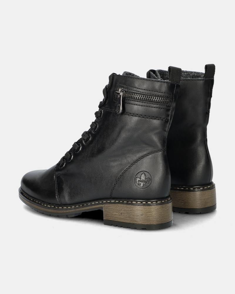 Rieker Veterboots  - zwart