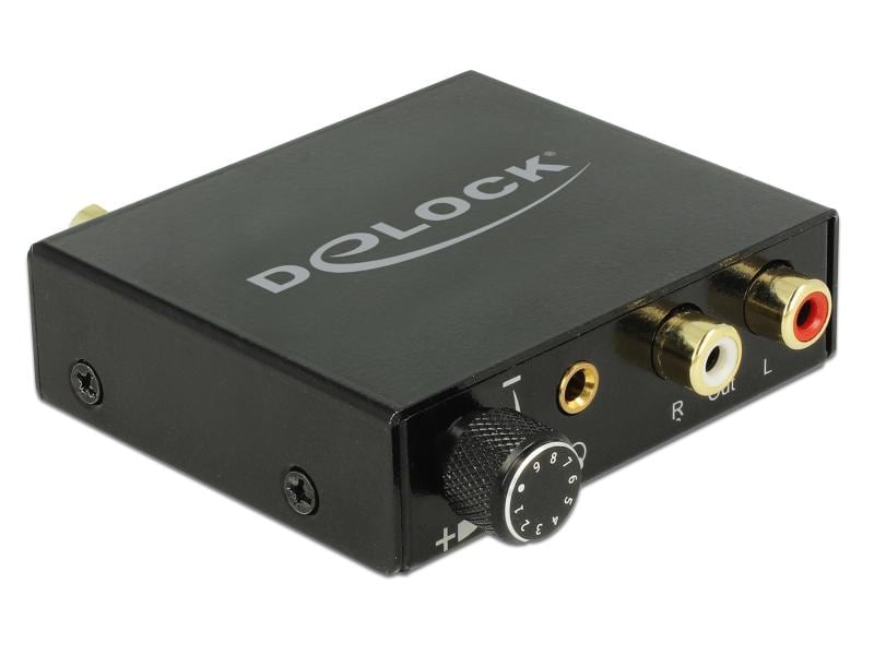 Delock Digital – Analog Konverter mit Verstärker Delock Digital Audio Konverter zu Analog HD mit Kopfhörerverstärker