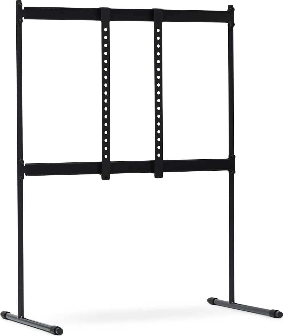Pedestal Tube Noir Supports TV
