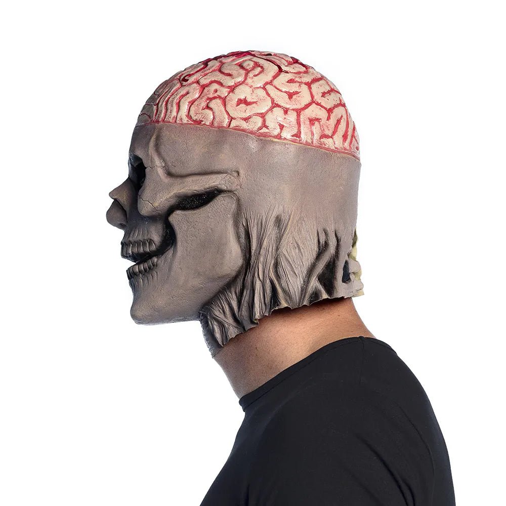 Halloween Masker Schedel Met Hersenen