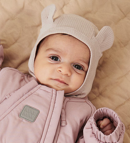 MarMar Schlupfmütze - Rib - Modal - 1-lagig - Cream Taupe m. Ohr