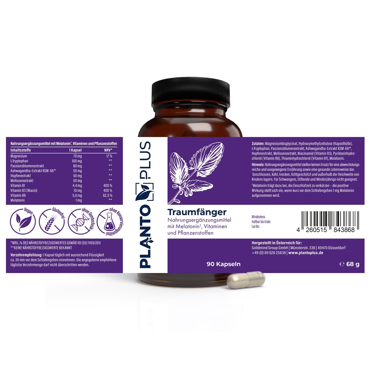 PLANTOPLUS Traumfänger Kapseln mit Melatonin
