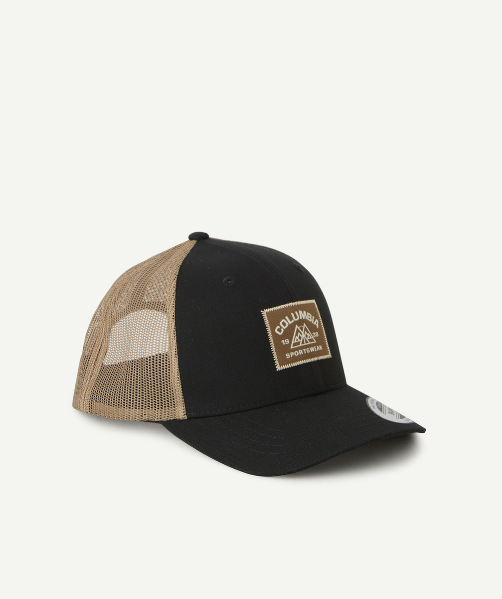 COLUMBIACASQUETTE YOUTH SNAP BACK NOIRE AVEC PATCH MARRON