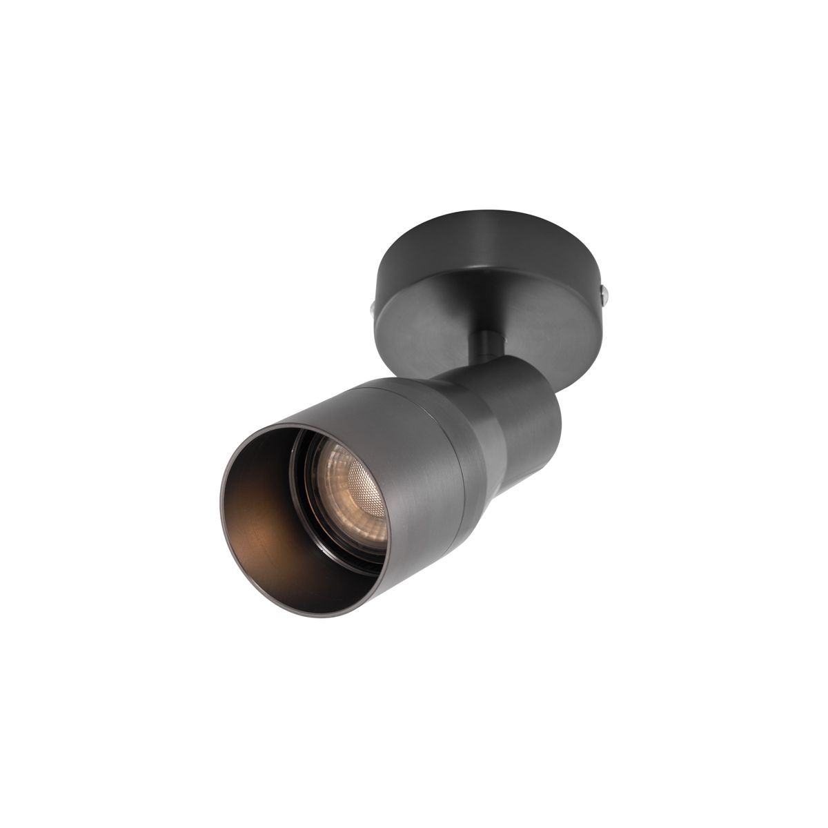 Moderne plafondspot gunmetal GU10 50mm rond - Stanley