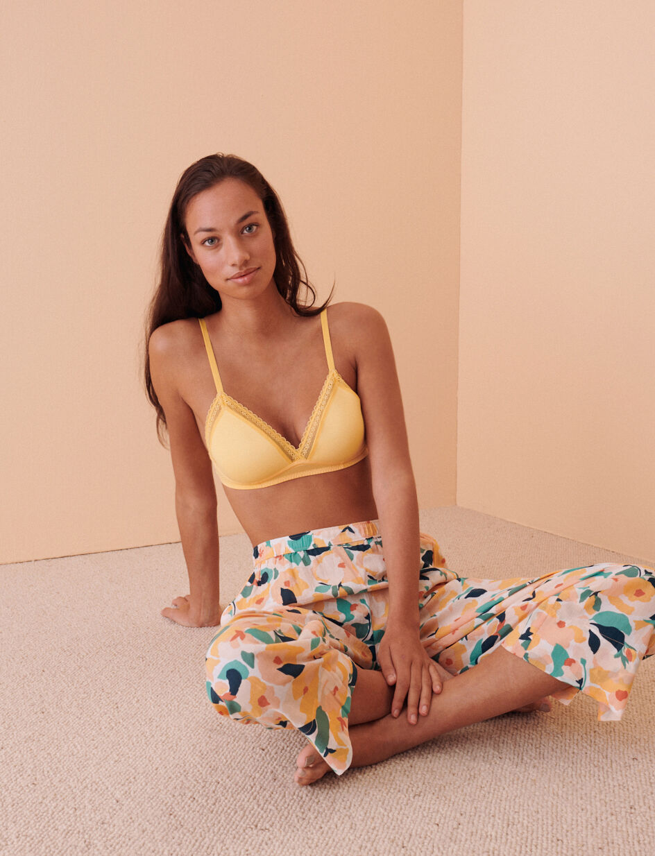 Soutien-gorge sans armatures padde - jaune mimosa