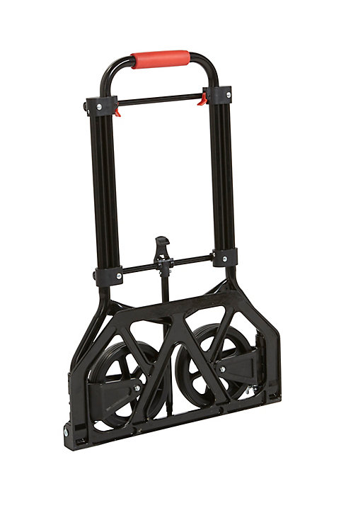 Diable pliant capacité maxi 80 kg en aluminium et acier roues pneumatiques l.41 x P.48 x H. 99 cm