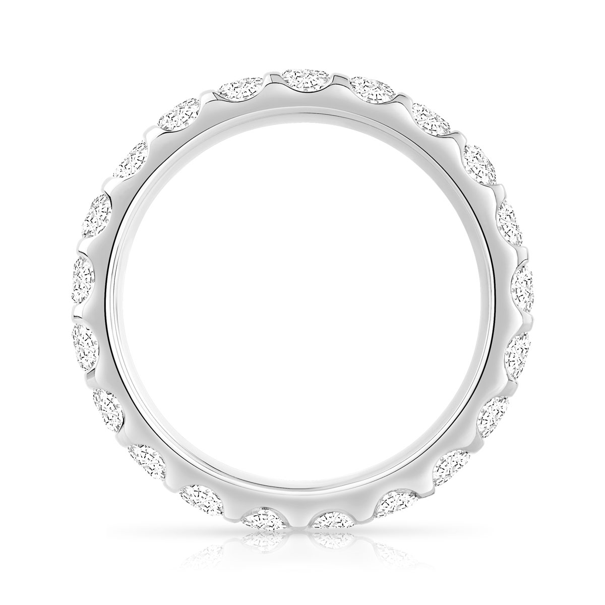 Alliance or 750 blanc diamant