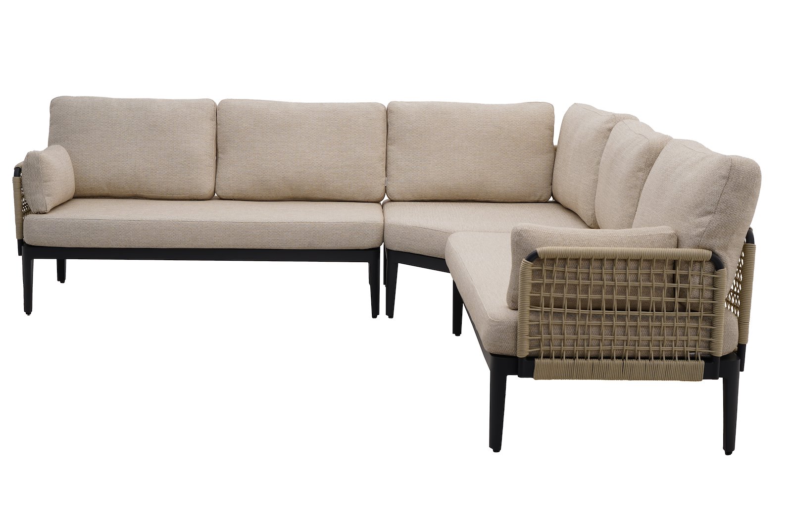 Sailon hjørnesofa sort