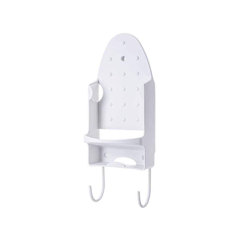 (400x145x100mm) Universal Metall Bügeleisen Organizer Glätteisen Wand Halterung Bügelbrett Ständer - Weiss
