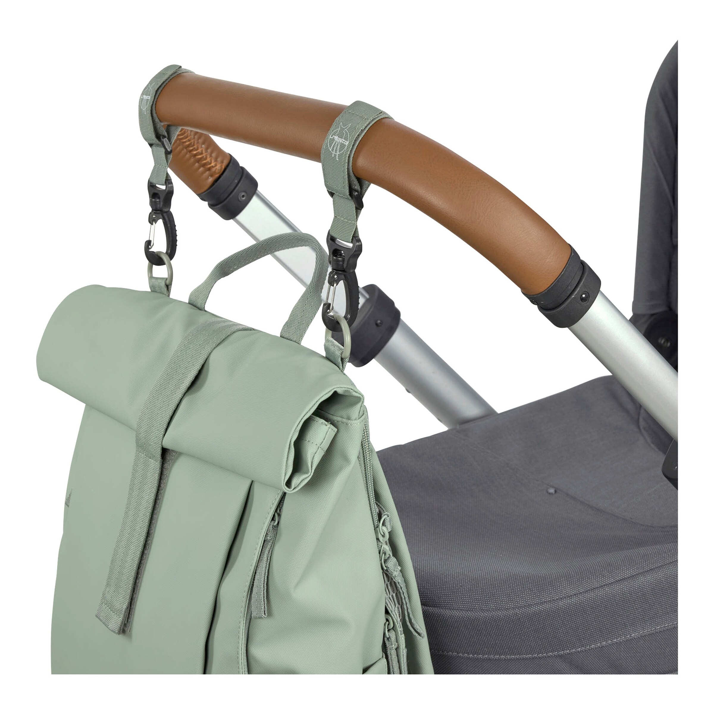 Lässig Wickelrucksack Rolltop Up silvergreen