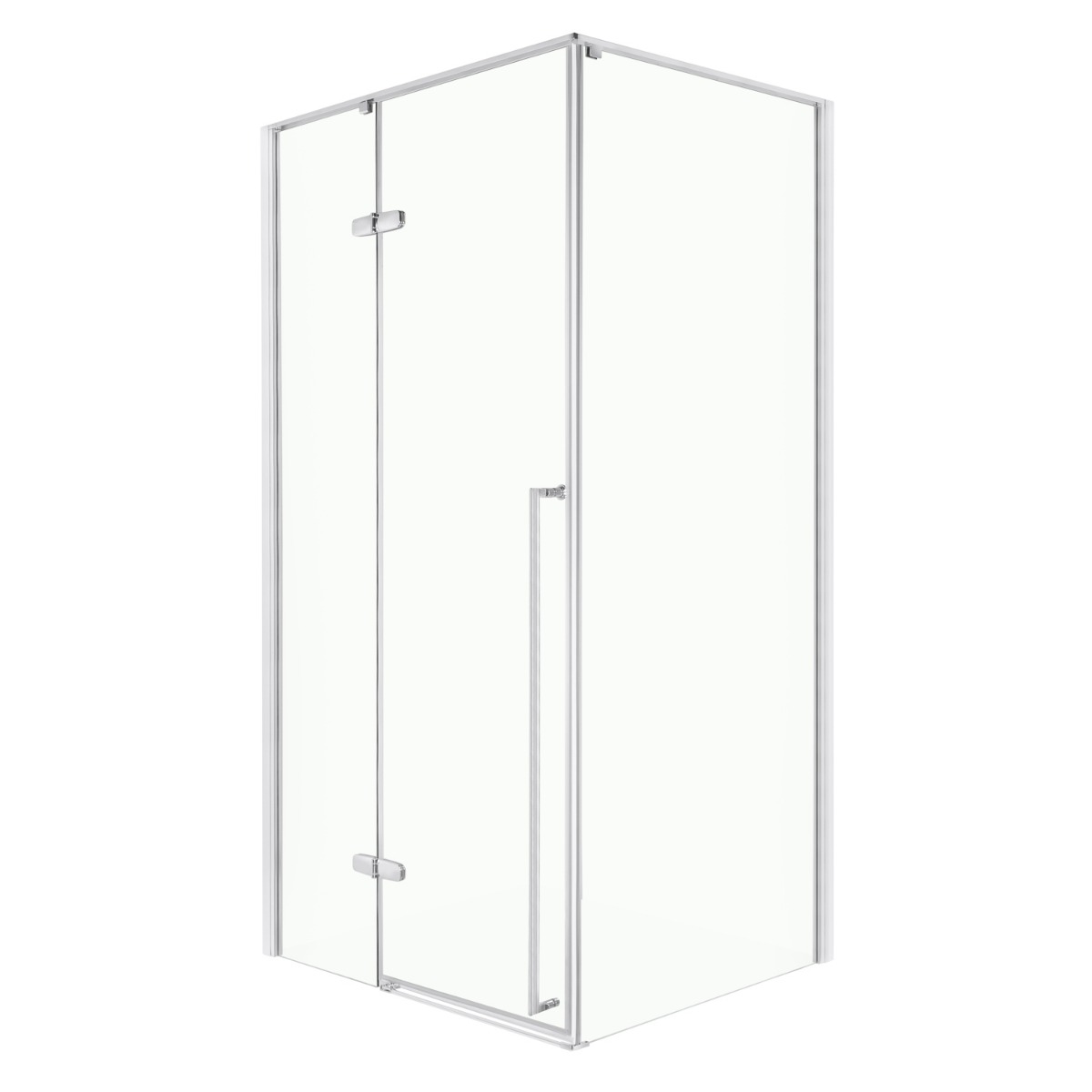 Kerra Long douche zijwand voor douchedeur chroom 90cm