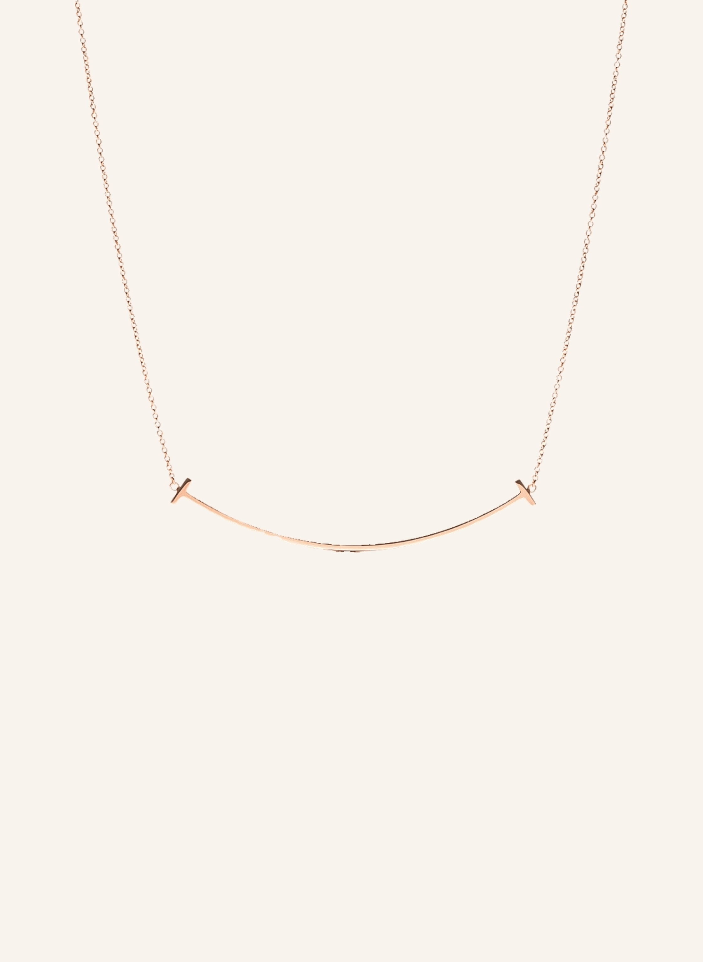 TIFFANY & Co. Tiffany T Smile Small HALSKETTE aus 18 Karat Roségold
