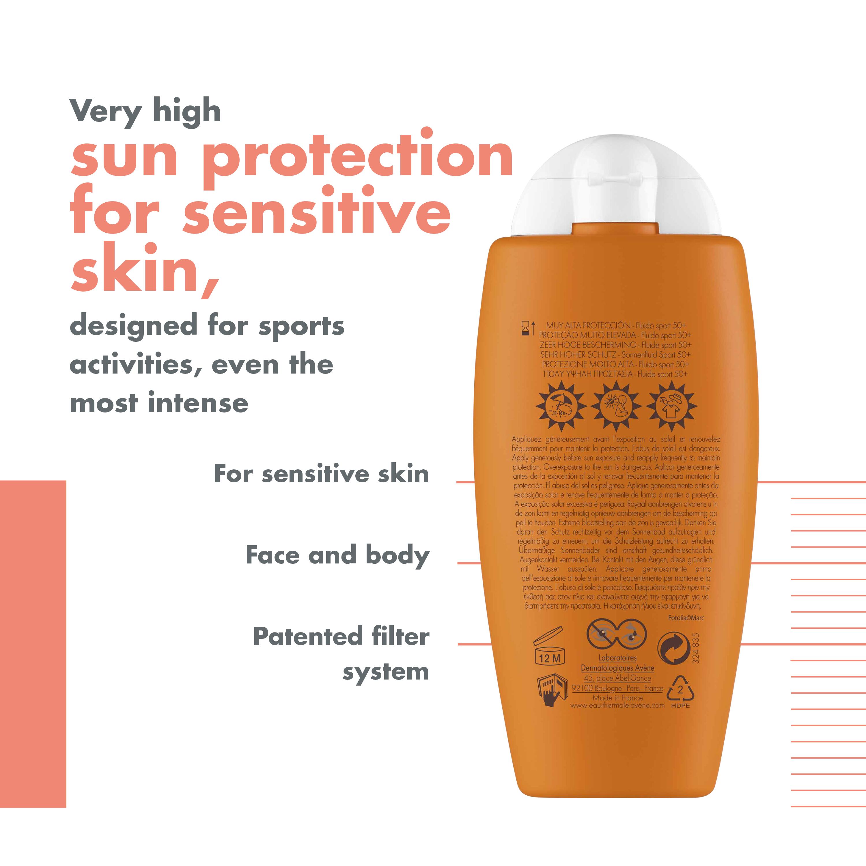 AVENE Sonnenfluid Sport<br>100 ml, SPF50+