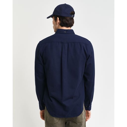 GANT Flannel Skjorte, Evening Blue, XL