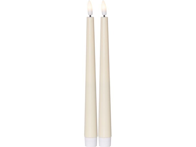 Star Trading LED-Stabkerzen Set Dinner Candy 2 pack, Warmwe LED-Kerzen-2er-Set