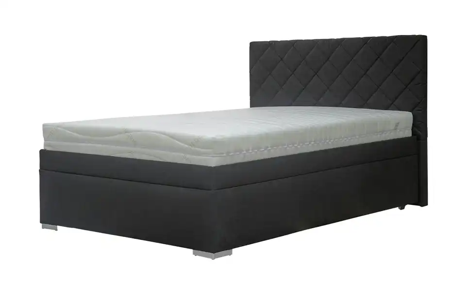 Polsterbett Klara 140 cm Schwarz