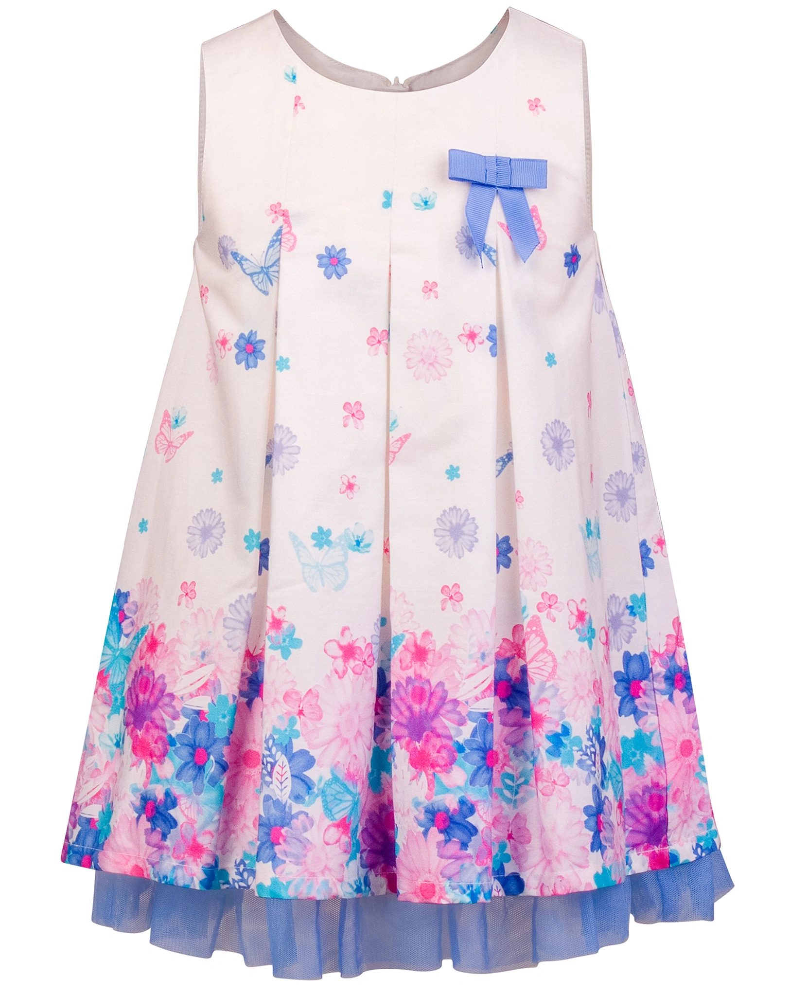 Kleid FLOWER PARADISE ärmellos in jeans blue