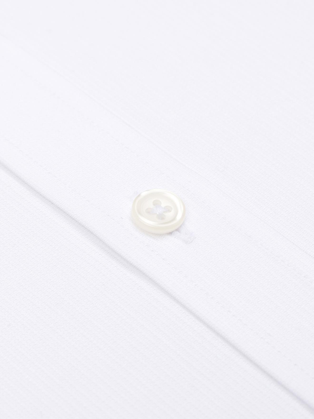 Chemise Aaron en piqué blanc