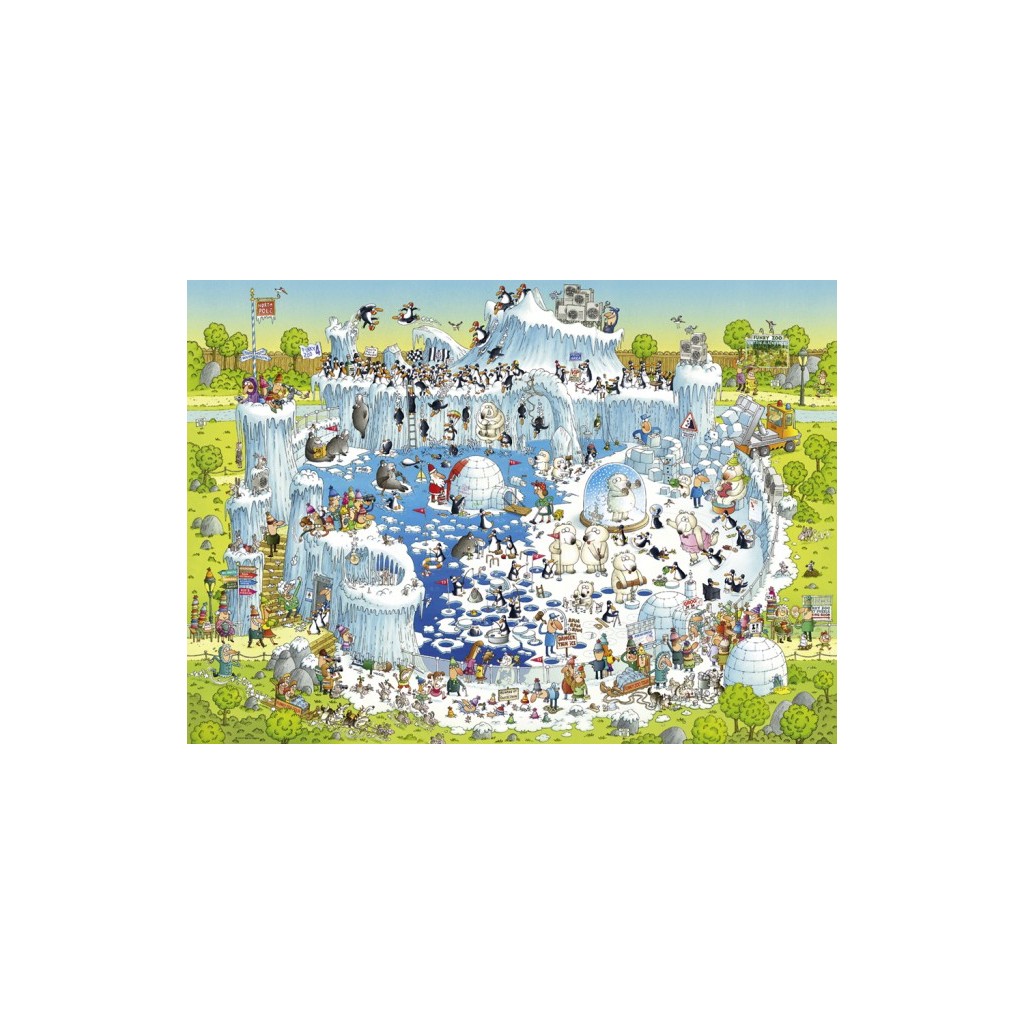 Puzzle - Funky Zoo -Polar Habitat de Marino Degano - 1000 Pièces