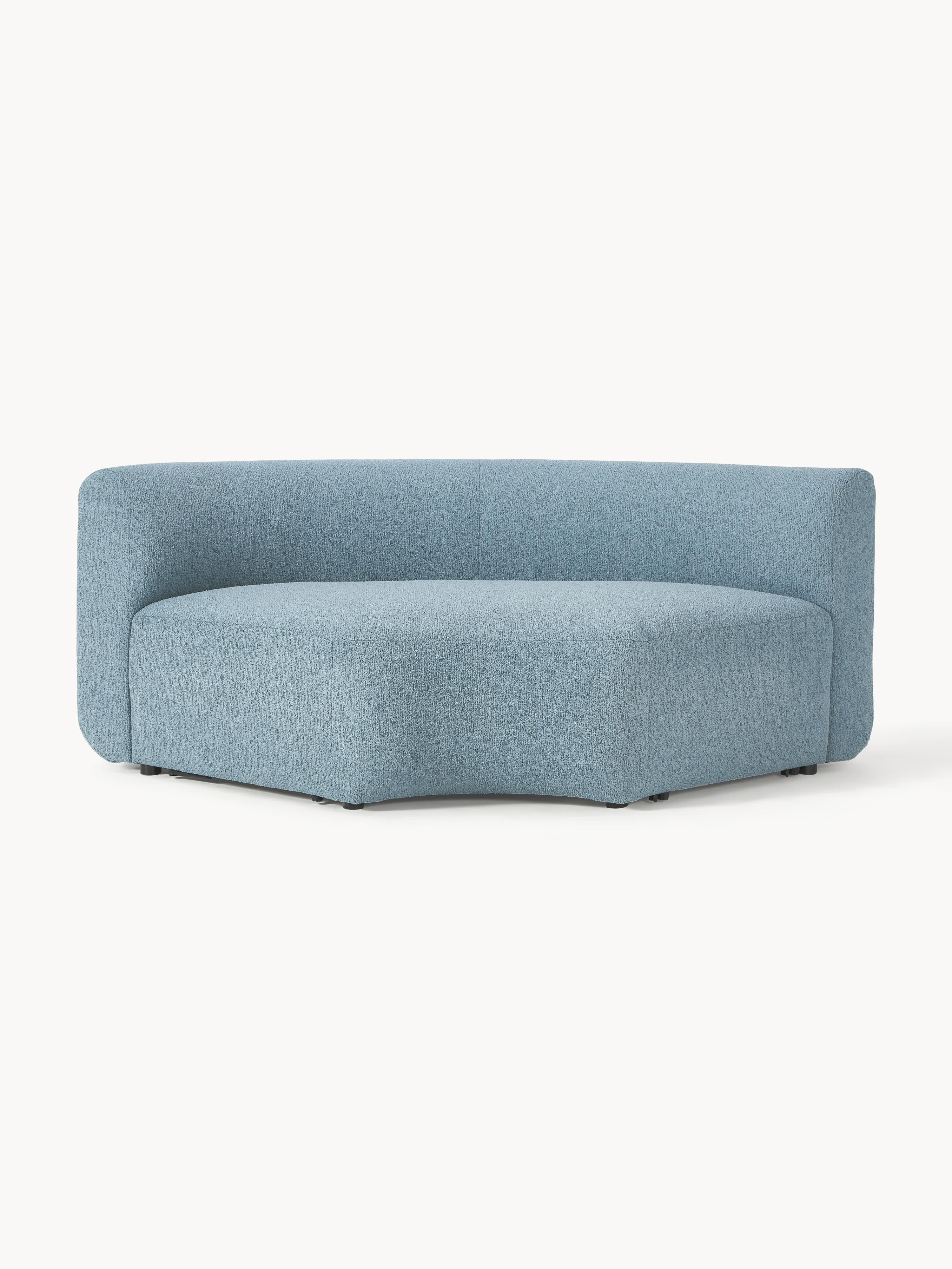Ronde bouclé hoekmodule Sofia