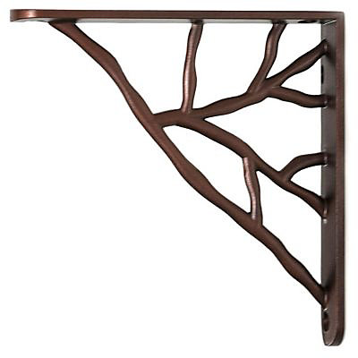 Equerre métal rouille époxy Form Branche 13 x 13 cm
