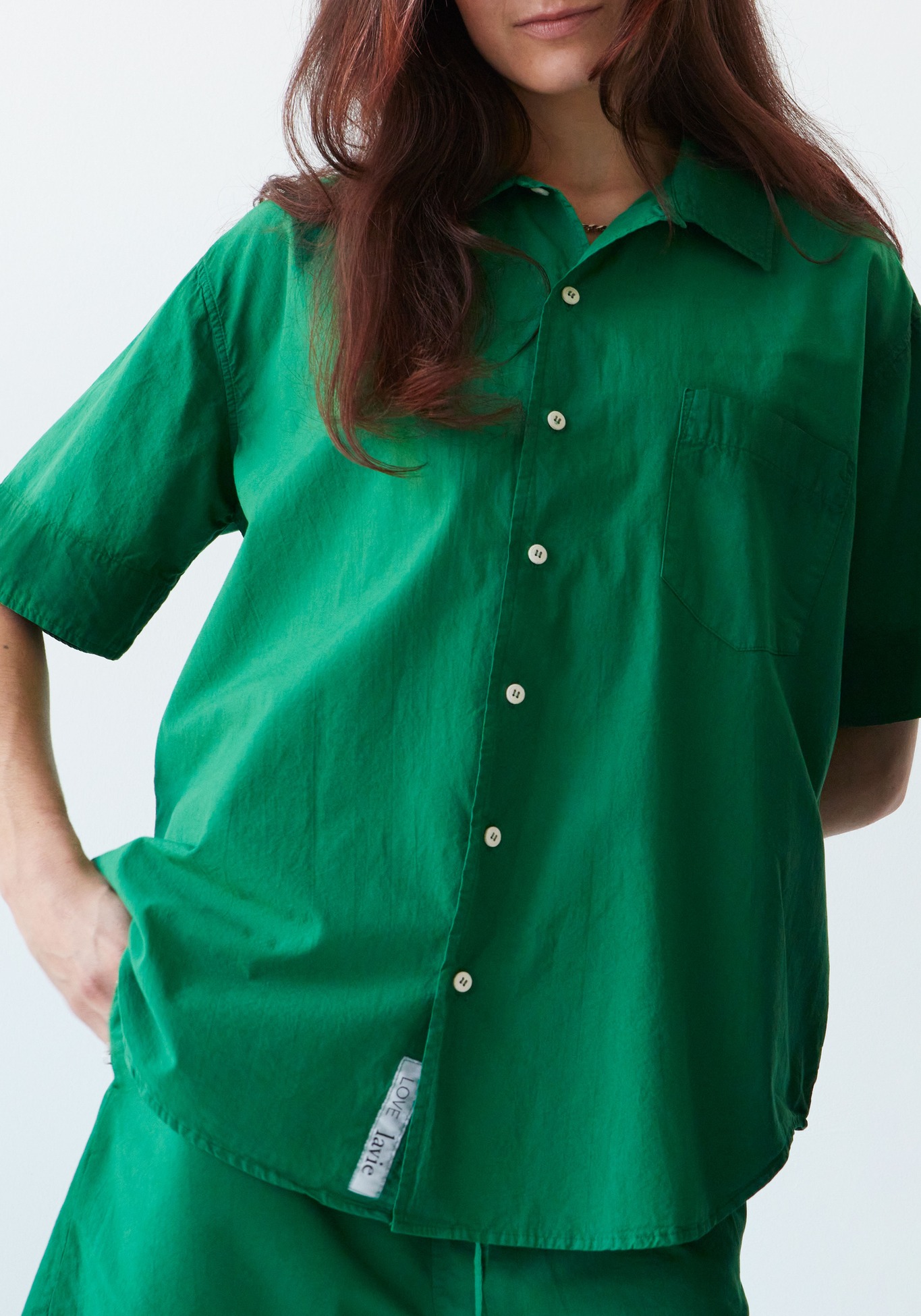Lavie Kurzarmhemd John Spinach