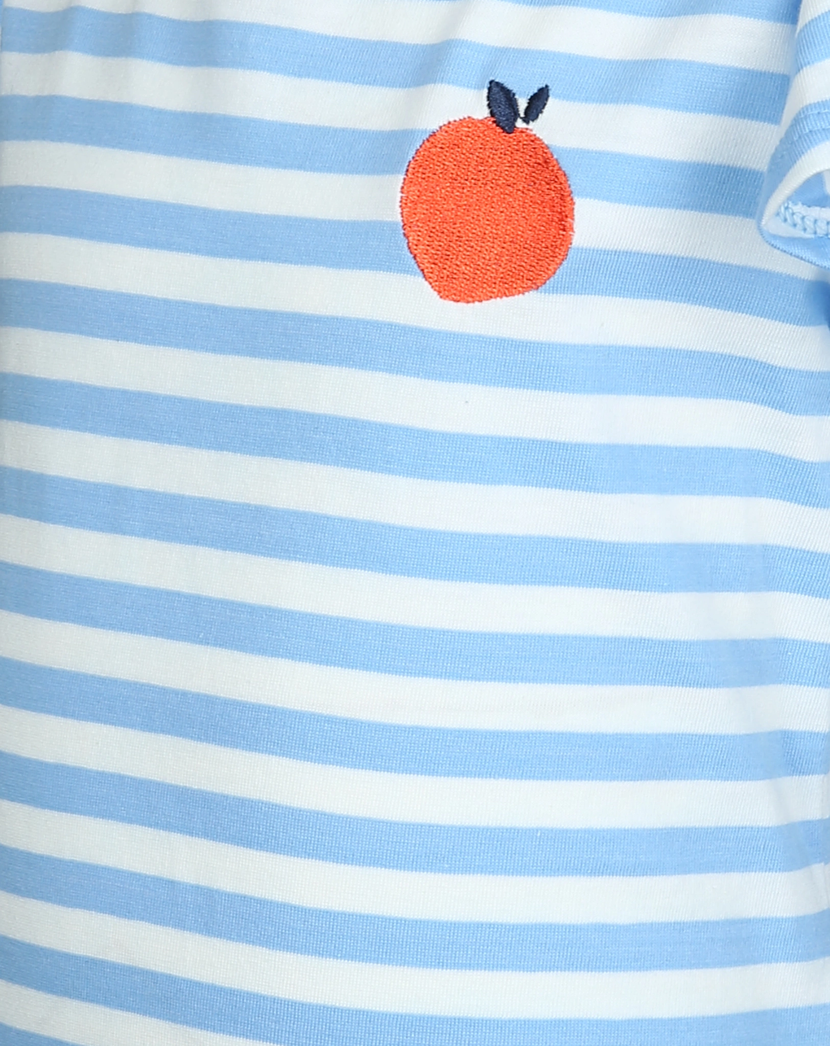T-Shirt APPLE STRIPED in blue fog
