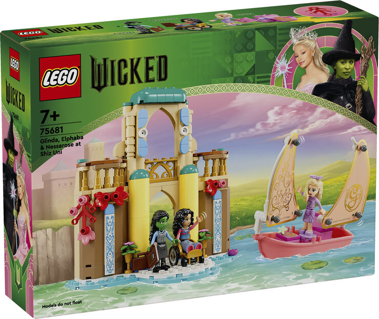 Lego Glinda, Elphaba og Nessarose på Shiz-universitetet