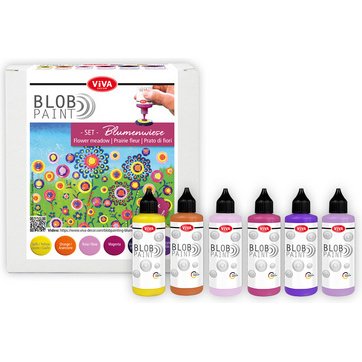 ViVA DECOR Set de peinture Blob Paint 'Prairie fleurie'