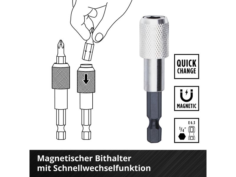 Einhell Bit-Set XL-CASE Kassette 95tlg LS Bohrerset und Bitset
