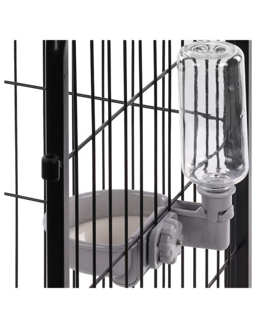 Flamingo Drinkfles Diza Voor Bench - Hondenbench - 14.9x18.5x23 cm 480 ml Grijs