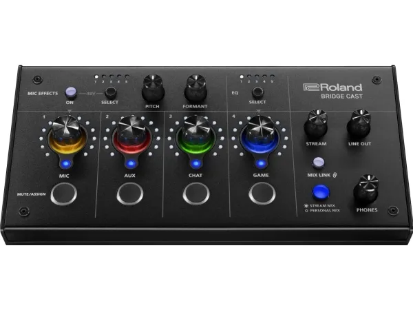 Roland Bridge Cast, 44100 - 96000 Hz, Sort, 10,5 dBu, 5 V, 0.9 A, 222 mm
