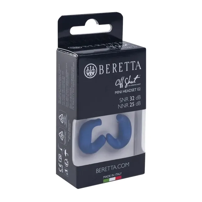 Beretta Mini Headset Hørselvern E2 Blue Beretta