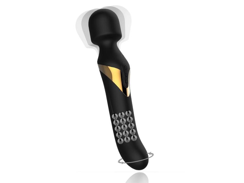 Marc Dorcel Stabvibrator Dual Orgasms 24 cm Intensiver Stabpulsator mit rotierenden Kugeln