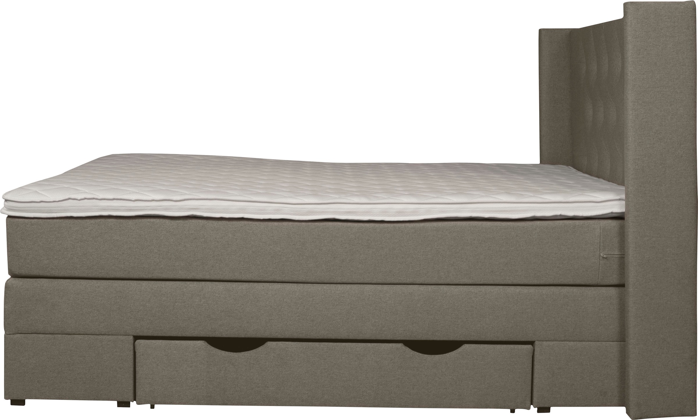 PLACES OF STYLE Boxspringbett »Elegance« mit schöner Knopfheftung, in den Härtegraden H2 & H3, inkl. Schubladen