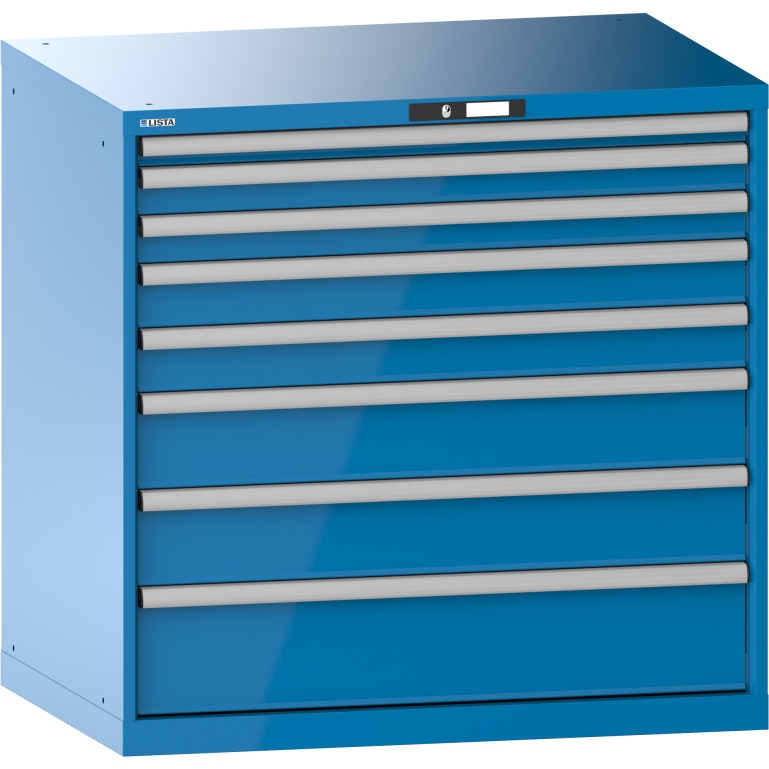 Armoire à tiroirs Lista 54 x 36E  H 100 x L 102,3 x P 72,5 cm 8 tiroirs Key Lock
