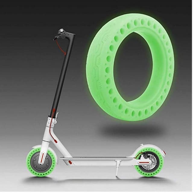 Natfluorescerende gummidæk til Xiaomi Mijia M365 elektrisk scooter 2stk