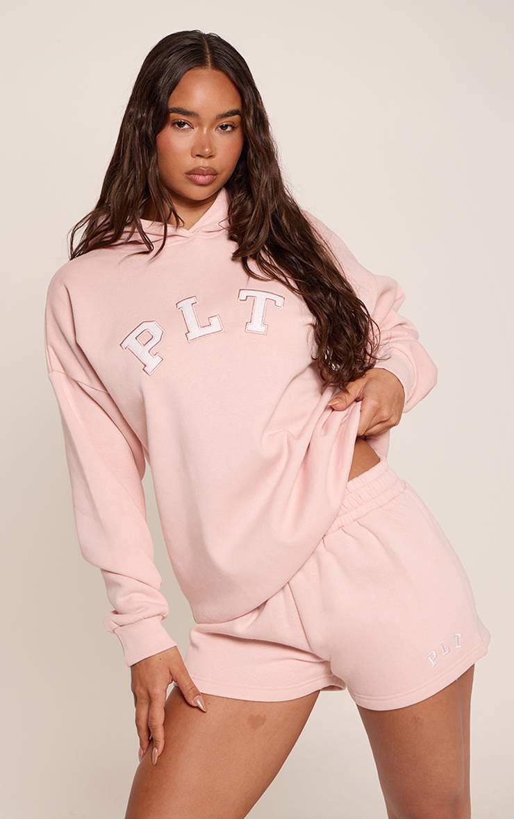 Rose Short En Molleton Avec Logo PLT